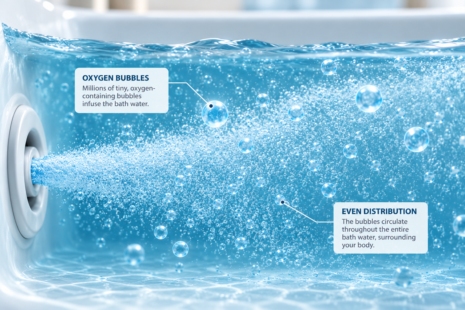 Oxygen Bubbles in Spa Water