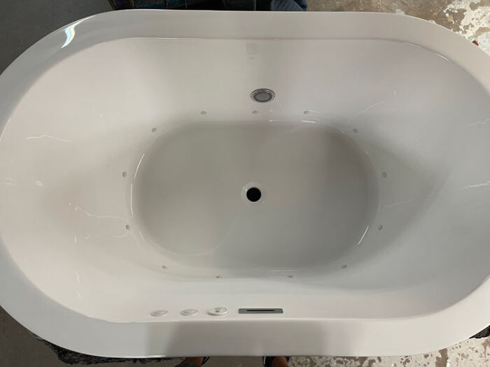 Ashley 5935CD Free Standing 12 Jet Series with Air Massage, w/ Access Panel - Size: 59" x 35" x 24" - Jets: 12 Classic Air Jets on Sidewall - Image 2