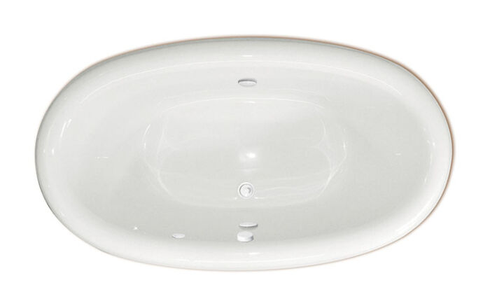 Bello 7239SD Free Standing Pedestal Heated Soaking Tub w/ Access Panel - Size: 72" x 39" x 27" - Jets: 2 Recirculation Ports - Image 2