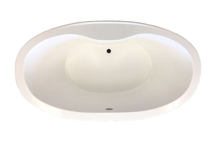 Danielle 6636SD Free Standing Soaker Tub Only - Size: 66" x 36" x 24" - Jets: Side Drain - Image 2