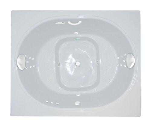 2 Person Deep Soaker 54" x 44" Platinum Series Hydro Massage Bath