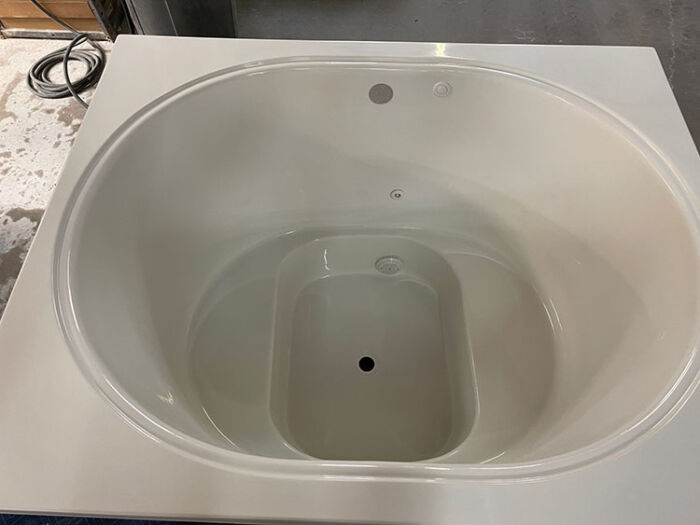 2 Person Deep Soaker 5444  Soothing Soak Series - Size: 54" x 44" x 35" - Jets: 2 Recirculation Ports - Image 2