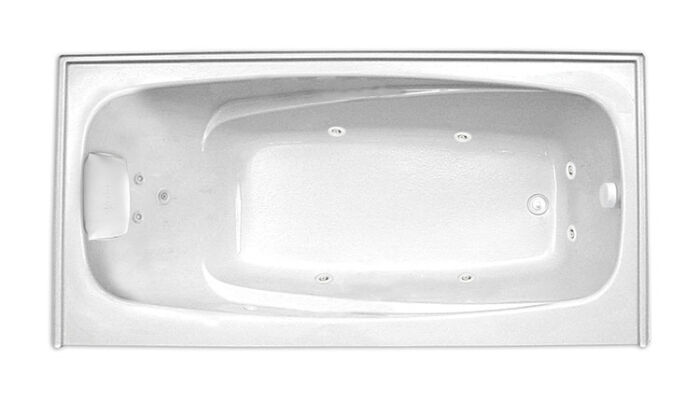 Escape 60" x 34" Right Hand Silver Series Hydro Massage Bath