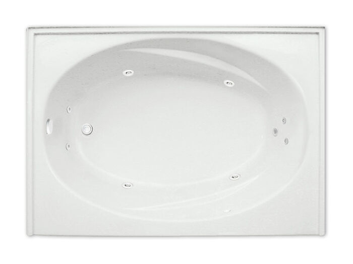 Escape 60" x 42" Left Hand Silver Series Hydro Massage Bath