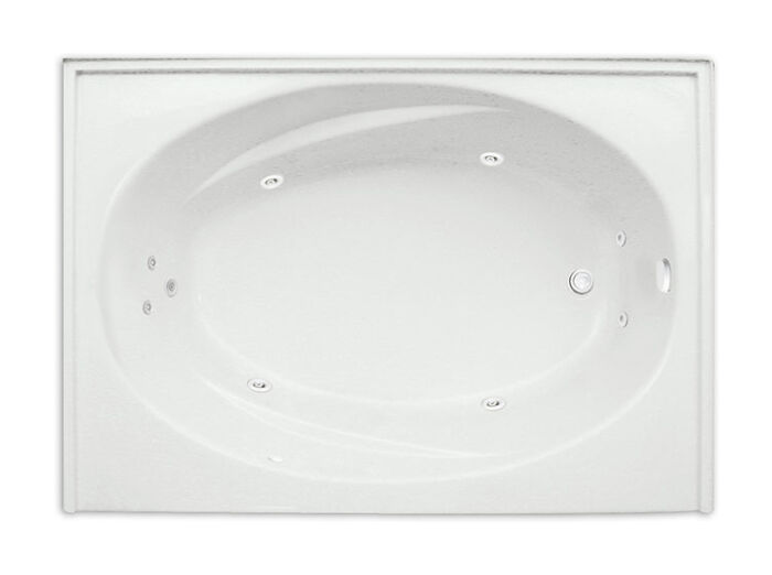 Escape 60" x 42" Right Hand Silver Series Hydro Massage Bath