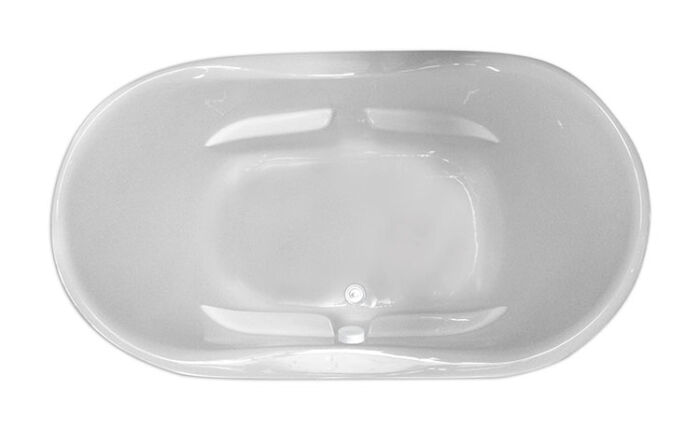 Fantasy 7242 Soaker Tub Only - Size: 72" x 42" x 27" - Jets: EZ Clean™ Cast Acrylic - Image 2