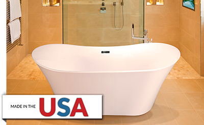 ᐅ【WOODBRIDGE 2 Person Freestanding Massage Hydrotherapy Bathtub