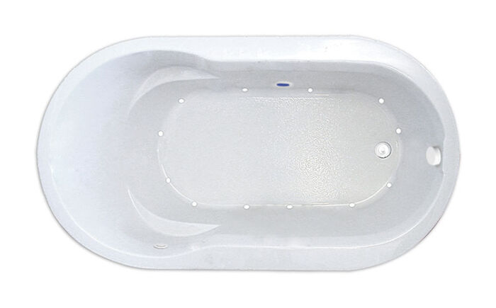 Haven 6636 Silver Series with Air Massage - Size: 66" x 36" x 21" - Jets: 12 Classic Air Jets on Sidewall