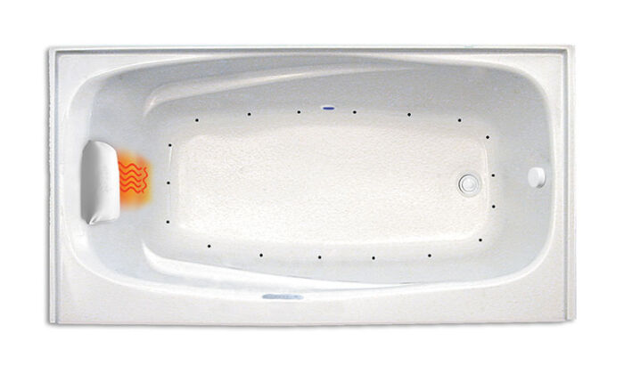 Mystique 6032 Right Hand Gold Series with Air Massage - Size: 60" x 32" x 22" - Jets: 18 EZ Clean™ Air Jets on Sidewall - Image 2