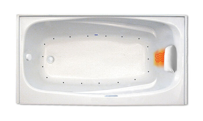 Mystique 7232 Left Hand Gold Series with Air Massage - Size: 72" x 32" x 22" - Jets: 18 EZ Clean™ Air Jets on Sidewall - Image 2