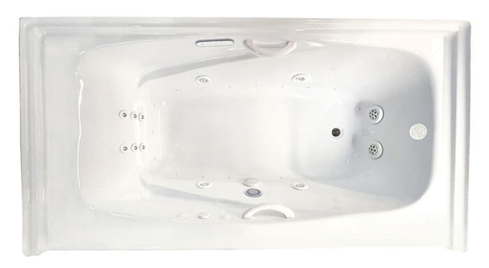 Mystique 6032 Right Hand Silver Series with Hydro Massage - Size: 60" x 32" x 22" - Jets: 9 Water Jets - Image 3