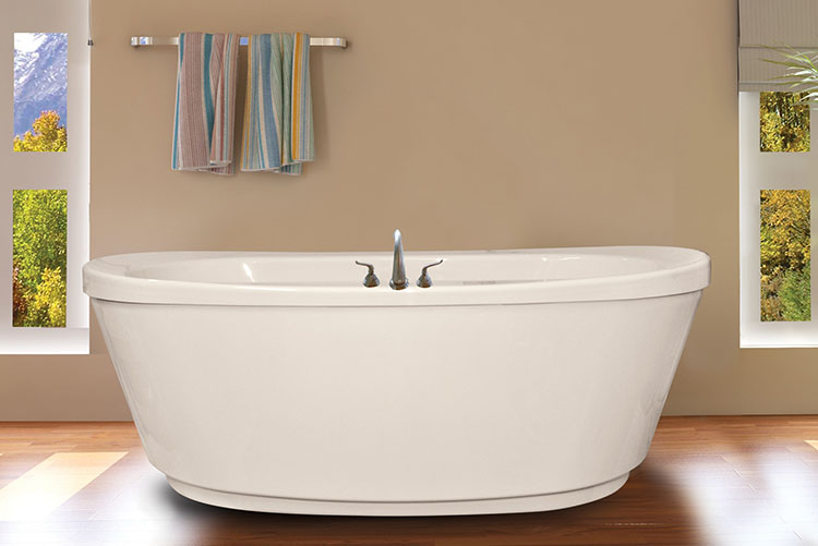 Free Standing Massage Bathtub with Hidden LED Jets - China Waterfall Massage  Bathtub, Massage Bathtub