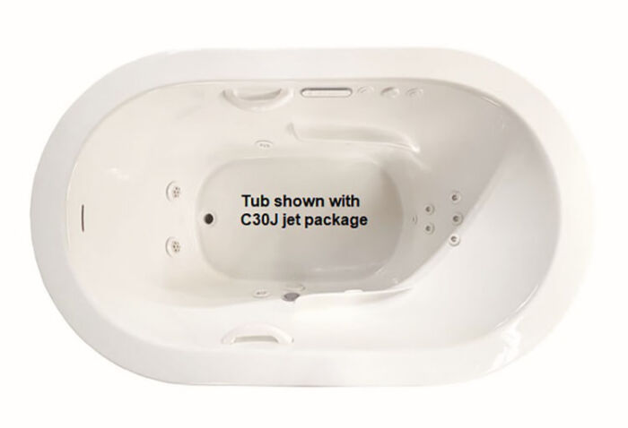 Rosabella 5936 Free Standing 21 Jet Series with Hydro & Air Massage, w/ Access Panel - Size: 59 x 36" x 27" - Jets: 21 Total Jets - Image 2