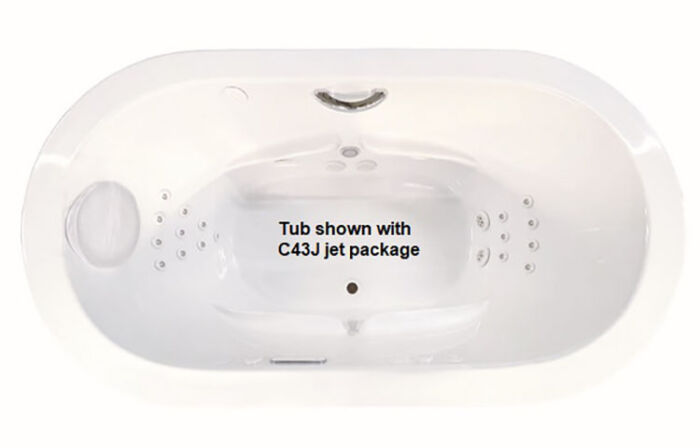 Rosabella 6636SD Free Standing 21 Jet Series with Hydro & Air Massage, w/ Access Panel - Size: 66" x 36" x 28" - Jets: 21 Total Jets - Image 2
