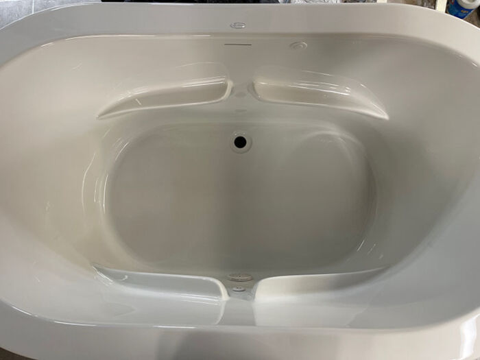 Rosabella 6636SD Free Standing Heated Soaking Tub, w/ Access Panel - Size: 66" x 36" x 28" - Jets: 2 Recirculation Ports - Image 2