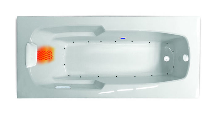 Serenity 8736 Gold Series with Air Massage - Size: 87" x 36" x 21" - Jets: 18 EZ Clean™ Air Jets on Sidewall - Image 2