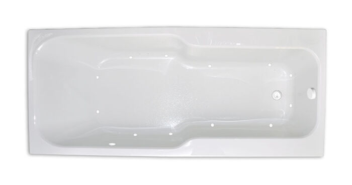 Serenity 9440 Silver Series with Air Massage - Size: 94" x 40" x 22" - Jets: 12 Classic Air Jets on Sidewall - Image 2