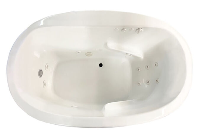 Sarah 6636CD Free Standing 12 Jet Series with Hydro Massage, w/ Access Panel - Size: 66" x 36" x 27" - Jets: 12 Water Jets - Image 2