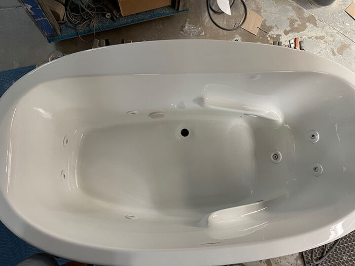 Sarah 6636CD Free Standing 9 Jet Series with Hydro Massage, w/ Access Panel - Size: 66" x 36" x 27" - Jets: 9 Water Jets - Image 2