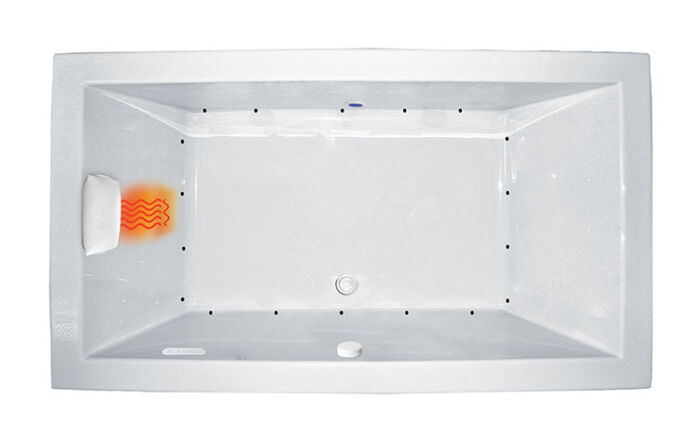 Zen 66" x 32" Side Drain Gold Series Air Massage Bath