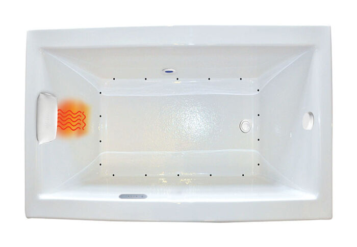 Zen 6648 Gold Series with Air Massage - Size: 66" x 48" x 23" - Jets: 18 EZ Clean™ Air Jets on Sidewall - Image 2