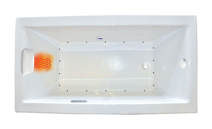 Zen 7242 Gold Series with Air Massage - Size: 72" x 42" x 23" - Jets: 18 EZ Clean™ Air Jets on Sidewall - Image 2