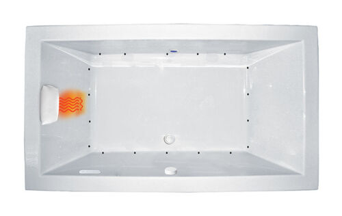 Zen 72" x 42" Side Drain Gold Series Air Massage Bath