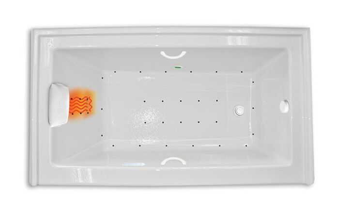 Zen 6632 Right Hand Platinum Series with Air Massage - Size: 66" x 32" x 23" - Jets: 34 EZ Clean™ HTT Air Jets - Image 2