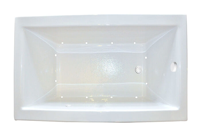Zen 6042 Silver Series with Air Massage - Size: 60" x 42" x 21" - Jets: 12 Classic Air Jets on Sidewall - Image 2
