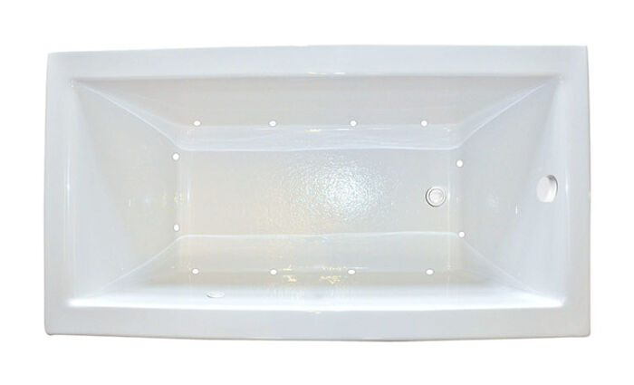Zen 6632 Silver Series with Air Massage - Size: 66" x 32" x 23" - Jets: 12 Classic Air Jets on Sidewall - Image 2
