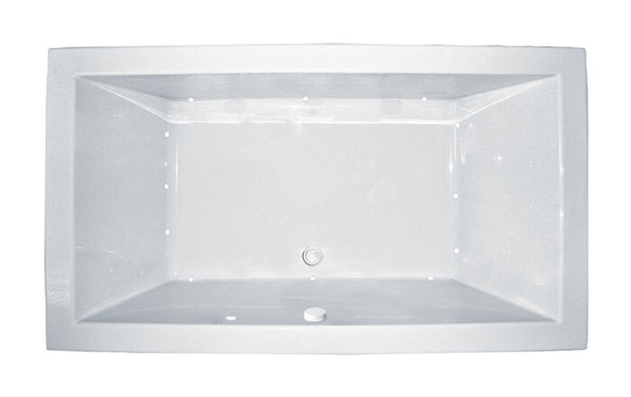 Zen 66" x 36" Side Drain Silver Series Air Massage Bath