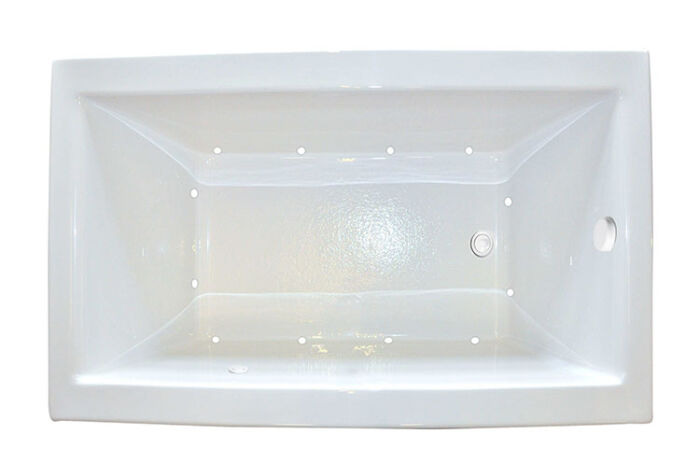 Zen 6648 Silver Series with Air Massage - Size: 66" x 48" x 23" - Jets: 12 Classic Air Jets on Sidewall - Image 2