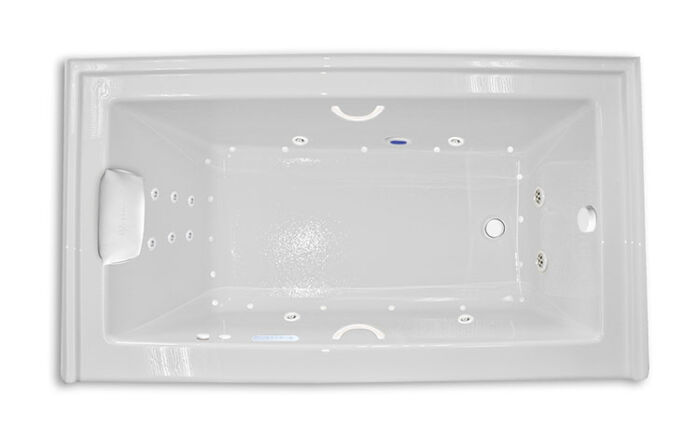 Zen 6032 Right Hand Gold Series with Hydro & Air Massage - Size: 60" x 32" x 23" - Jets: 30 Total Jets - Image 2