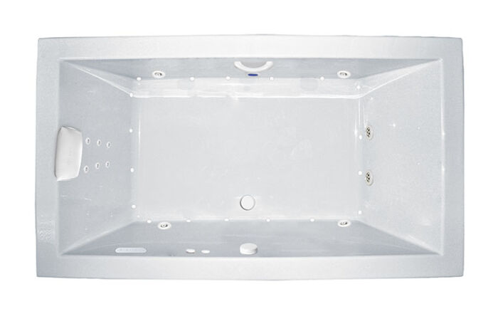 Zen 66" x 32" Side Drain Gold Series Hydro and Air Massage Bath