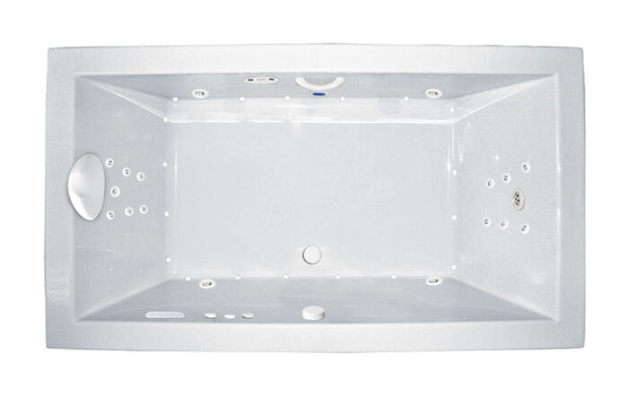 Zen 66" x 36" Side Drain Platinum Series Hydro and Air Massage Bath