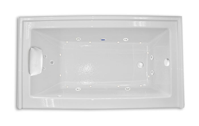 Zen 6034 Right Hand Silver Series with Hydro & Air Massage - Size: 60" x 34" x 23" - Jets: 21 Total Jets - Image 2