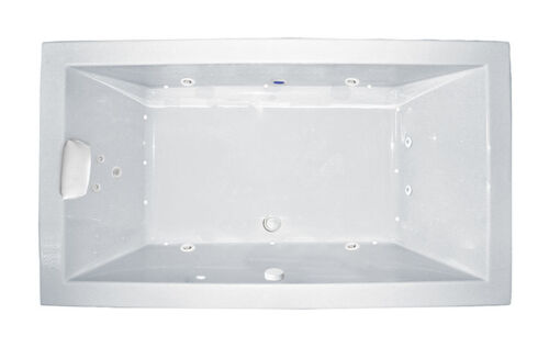 Zen 66" x 32" Side Drain Silver Series Hydro and Air Massage Bath