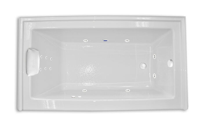 Zen 6032 Right Hand Gold Series with Hydro Massage - Size: 60" x 32" x 23" - Jets: 12 Water Jets - Image 2