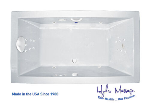 Zen 66" x 36" Side Drain Platinum Series Hydro Massage Bath