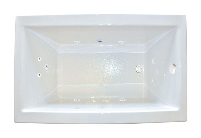 Zen 6042 Silver Series with Hydro Massage - Size: 60" x 42" x 21" - Jets: 9 Water Jets - Image 2