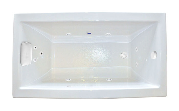 Zen 6636 Silver Series with Hydro Massage - Size: 66" x 36" x 23" - Jets: 9 Water Jets - Image 2