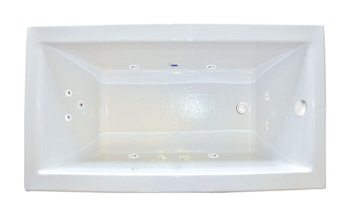 Zen 7236 Silver Series with Hydro Massage - Size: 72" x 36" x 23" - Jets: 9 Water Jets - Image 2