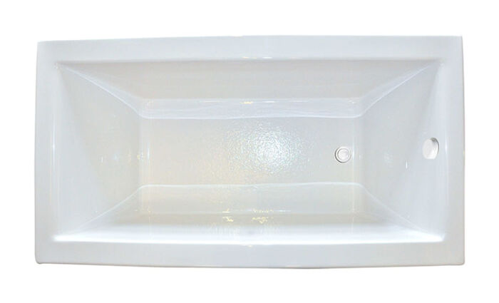 Zen 6032 Soaker Tub Only - Size: 60" x 32" x 23" - Jets: EZ Clean™ Cast Acrylic - Image 2