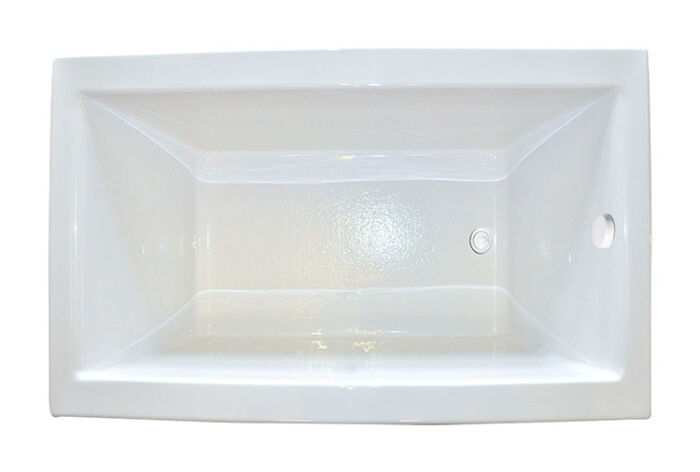 Zen 6648 Soaker Tub Only - Size: 66" x 48" x 23" - Jets: EZ Clean™ Cast Acrylic - Image 2