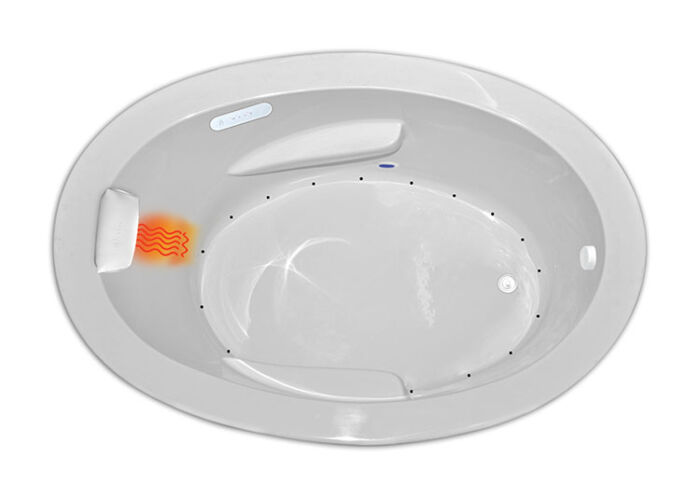 Zen Oval 6642 Gold Series with Air Massage - Size: 66" x 42" x 24" - Jets: 18 EZ Clean™ Air Jets on Sidewall - Image 2