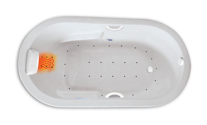 Zen Oval 6636 Platinum Series with Air Massage - Size: 66" x 36" x 24" - Jets: 34 EZ Clean™ HTT Air Jets - Image 2