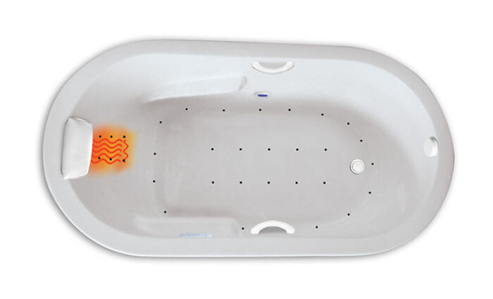 Zen Oval 7236 Platinum Series with Air Massage - Size: 72" x 36" x 23" - Jets: 34 EZ Clean™ HTT Air Jets - Image 2