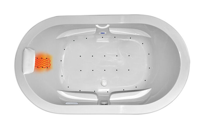 Zen Oval 7236SD Platinum Series with Air Massage - Size: 72" x 36" x 23" - Jets: 34 EZ Clean™ HTT Air Jets - Image 2