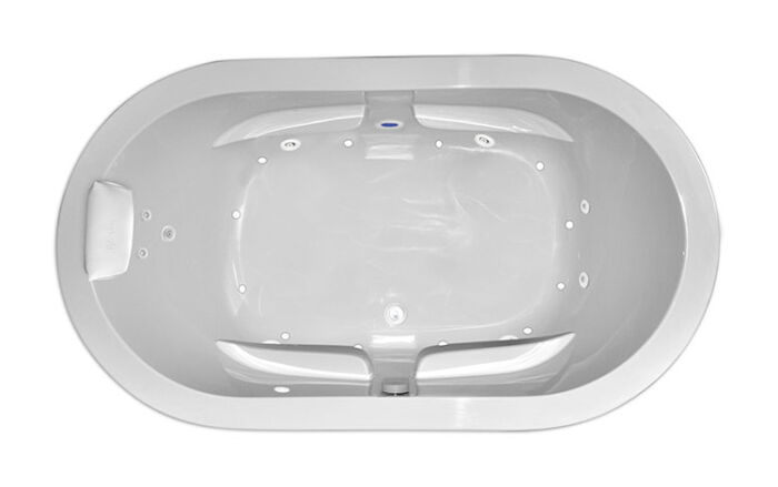 Zen Oval 7236SD Silver Series with Hydro & Air Massage - Size: 72" x 36" x 23" - Jets: 21 Total Jets - Image 2