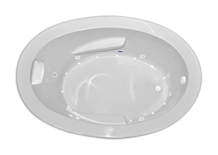 Zen Oval 7242 Silver Series with Hydro & Air Massage - Size: 72" x 42" x 24" - Jets: 21 Total Jets - Image 2